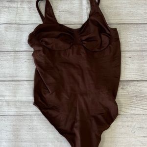 Yitty Brown Super Stretch Bodysuit Shapewear Size 5X